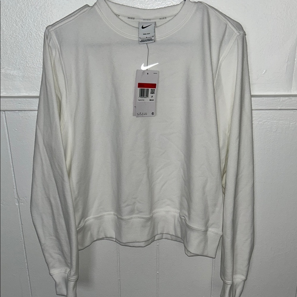 NWT! Nike White Boxy Sweatshirt